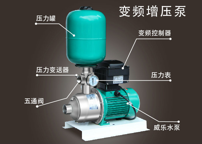 威乐变频增压泵 热水工程不锈钢变频增压泵-智恩空气能热泵厂家
